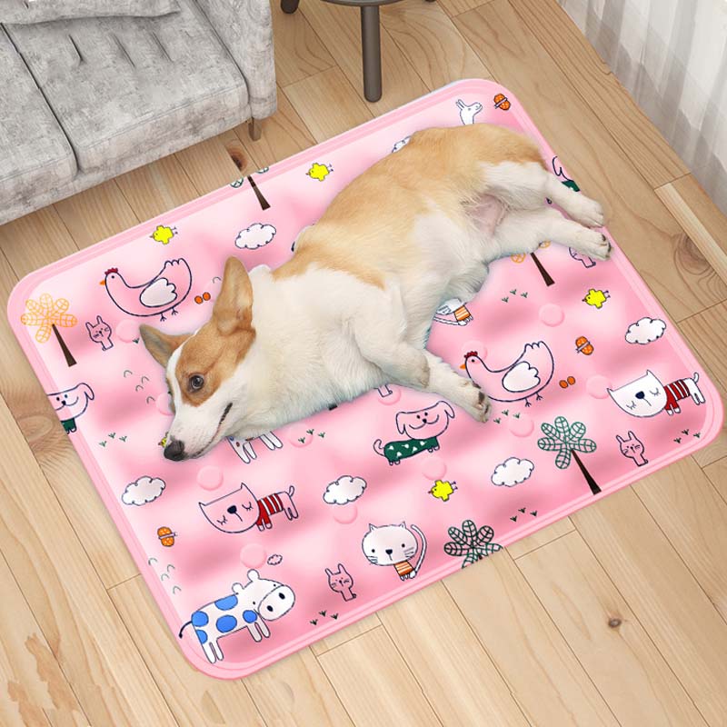 MICROCOSMOS Cool Pet Cooling Mat for Dogs and Cats – Washable, Portable, Summer Heat Relief Pad for All Pets