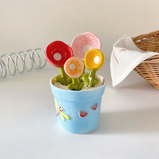 Ceramic spoon flower designspoon set Bouquets