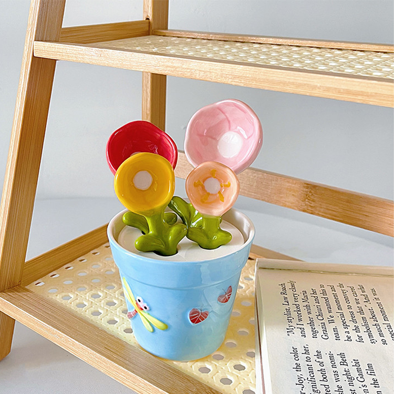 Ceramic spoon flower designspoon set Bouquets