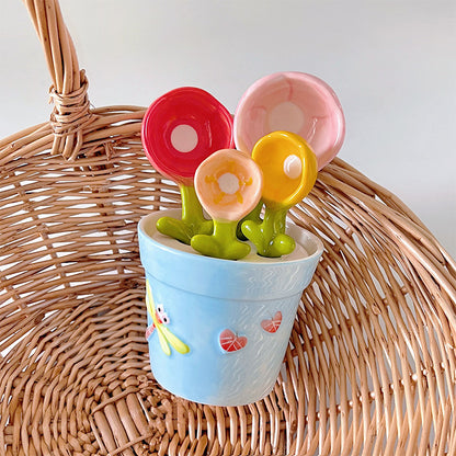 Ceramic spoon flower designspoon set Bouquets