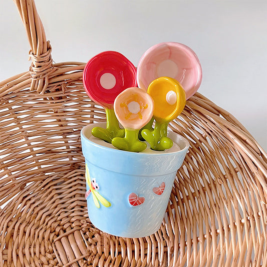 Ceramic spoon flower designspoon set Bouquets