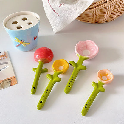 Ceramic spoon flower designspoon set Bouquets