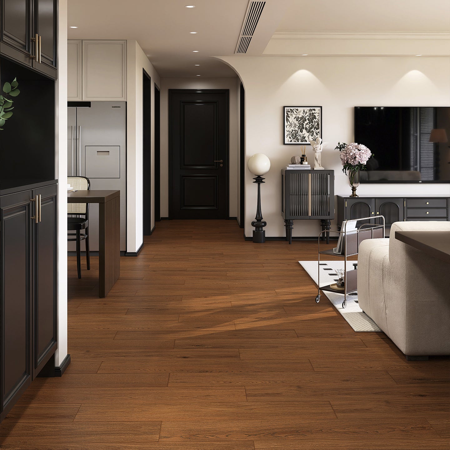The Warmth of Wood, the Strength of Tile: ceramic tile that looks like wood
