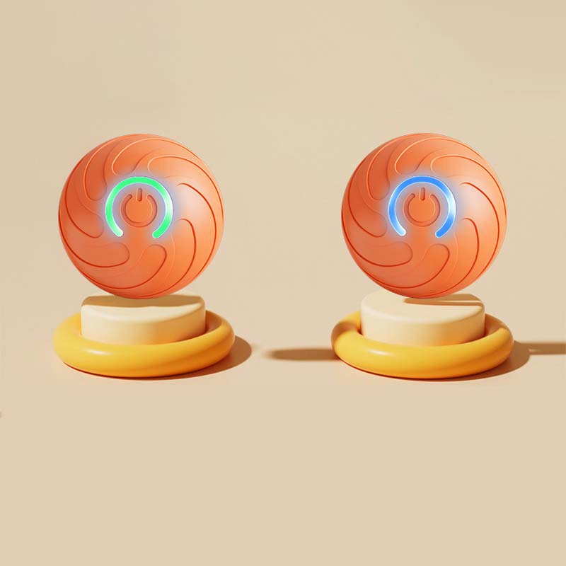Teamoda Duraspin Interactive Dog Ball Toys – 2-Pack Motion-Activated Rolling Balls for Small & Large Dogs, USB Rechargeable & Durable – 2025 Smart Pet Toy (Blue + Orange)