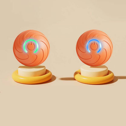 Teamoda Duraspin Interactive Dog Ball Toys – 2-Pack Motion-Activated Rolling Balls for Small & Large Dogs, USB Rechargeable & Durable – 2025 Smart Pet Toy (Blue + Orange)