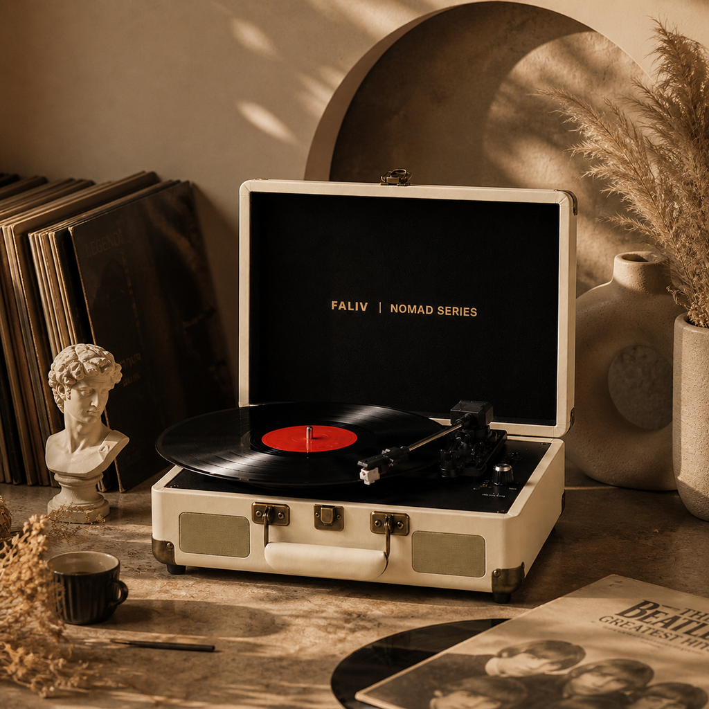 Faliv Nomad Series – Vintage Suitcase Vinyl Player