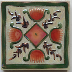 Retro European Art Tiles – （90 x 90mm） Decorative Ceramic Tile