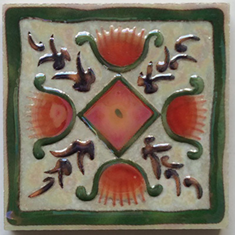 Retro European Art Tiles – （90 x 90mm） Decorative Ceramic Tile