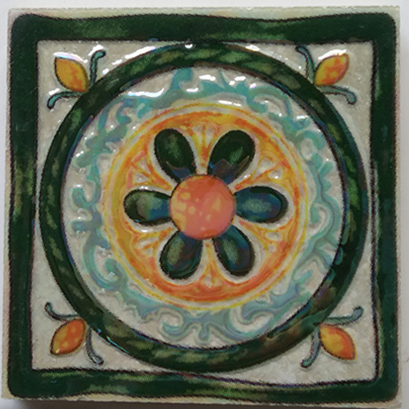 Retro European Art Tiles – （90 x 90mm） Decorative Ceramic Tile