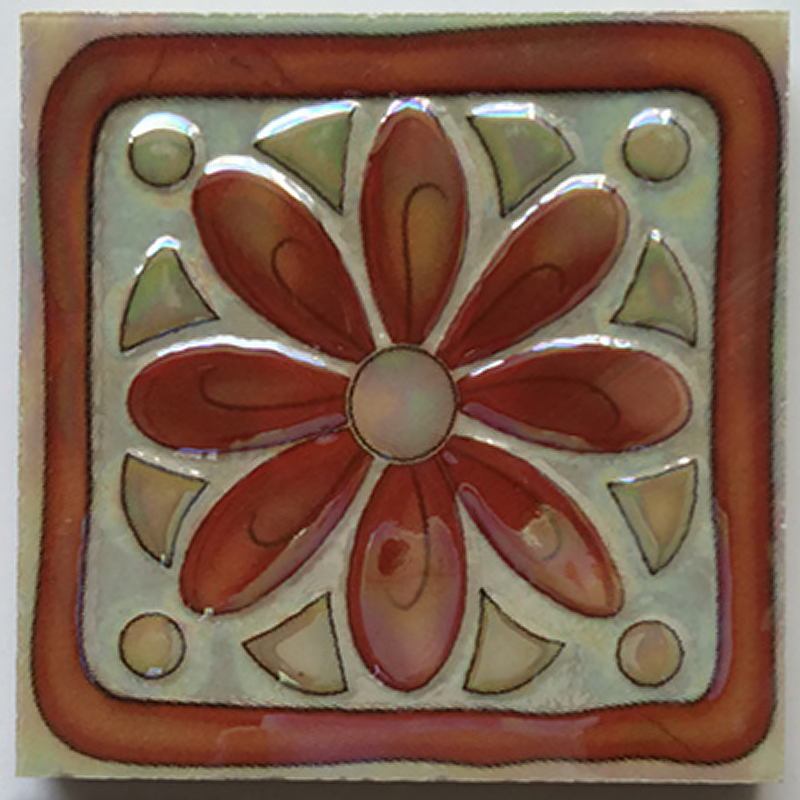 Retro European Art Tiles – （90 x 90mm） Decorative Ceramic Tile