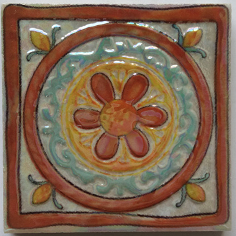 Retro European Art Tiles – （90 x 90mm） Decorative Ceramic Tile