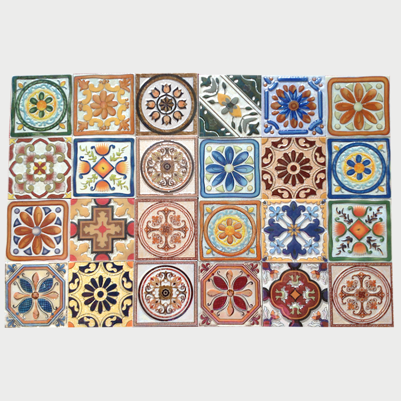 Retro European Art Tiles – （90 x 90mm） Decorative Ceramic Tile