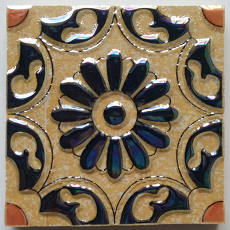 Retro European Art Tiles – （90 x 90mm） Decorative Ceramic Tile