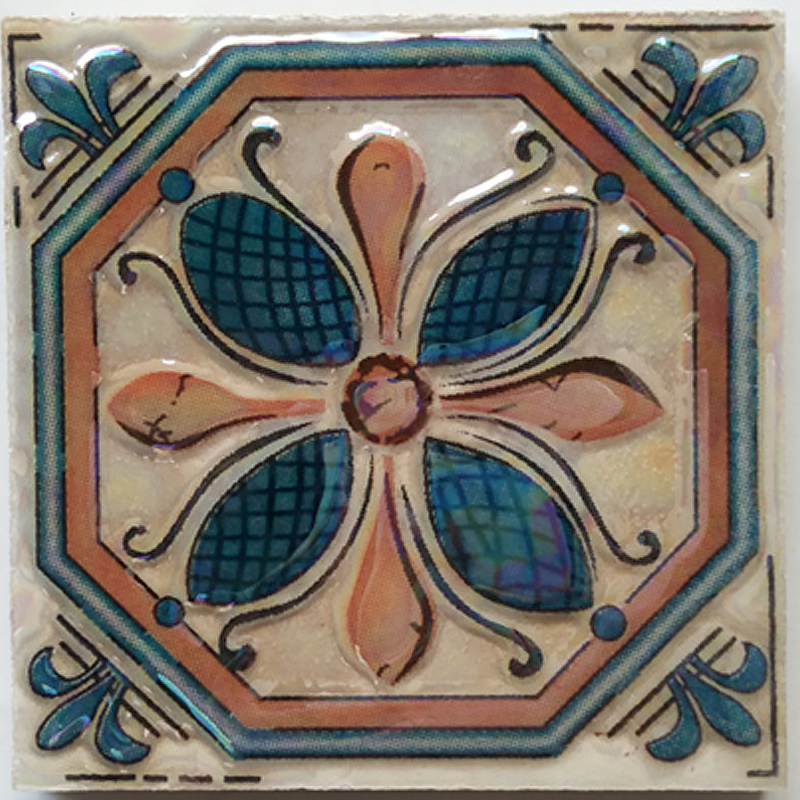 Retro European Art Tiles – （90 x 90mm） Decorative Ceramic Tile