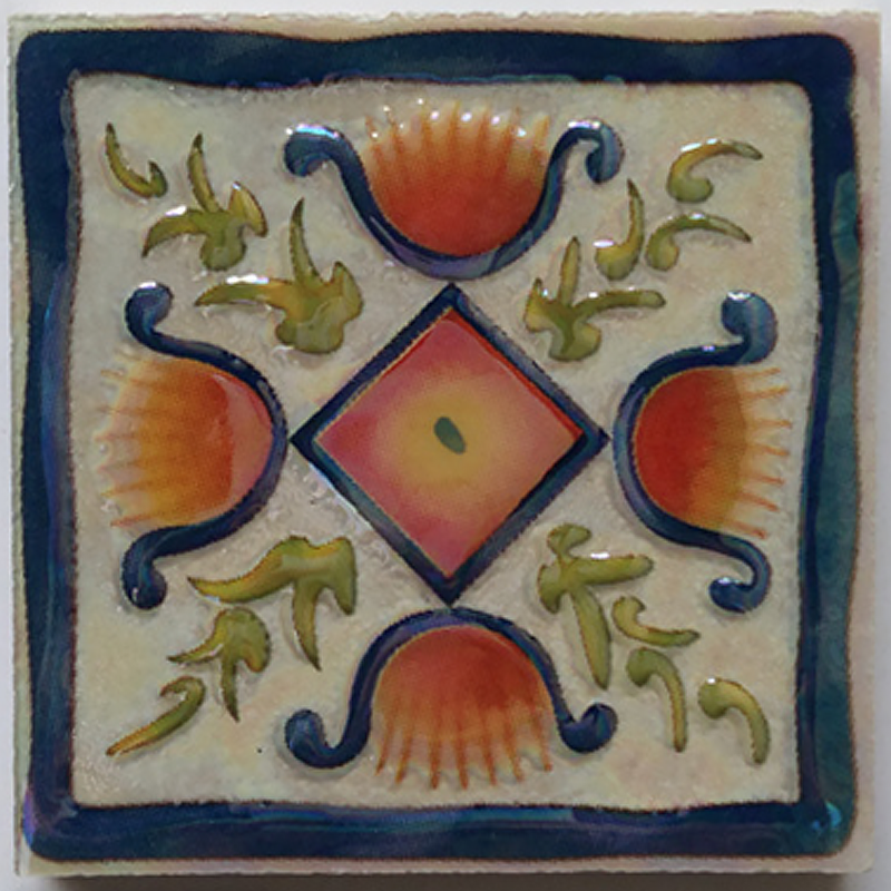 Retro European Art Tiles – （90 x 90mm） Decorative Ceramic Tile