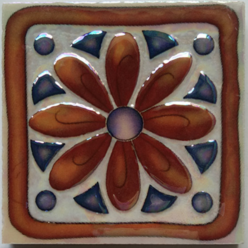 Retro European Art Tiles – （90 x 90mm） Decorative Ceramic Tile