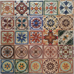 Retro European Art Tiles – （90 x 90mm） Decorative Ceramic Tile