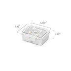 Portable Snack Organizer Box with Lid & Handle – Divided Charcuterie Serving Tray for Candy, Fruit, Nuts, and More – Clear Compartment Container for Parties, Picnics, and Travel