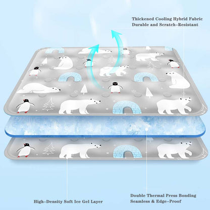 MICROCOSMOS Cool Pet Cooling Mat for Dogs and Cats – Washable, Portable, Summer Heat Relief Pad for All Pets