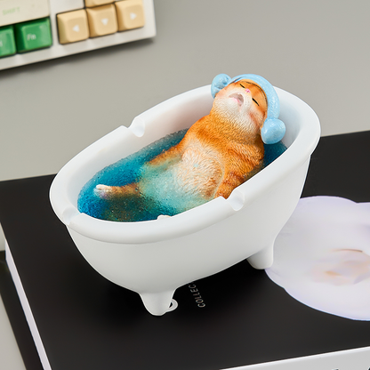 Eco-Friendly Resin Cat Ashtray – Detachable & Easy-to-Clean Design | Cute Gift for Smokers & Cat Lovers