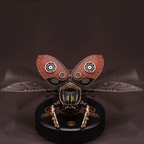 Realistic Mechanical Rhinoceros Beetle – Articulated Metal Insect Model | Unique Gift for Collectors & Sci-Fi Fans