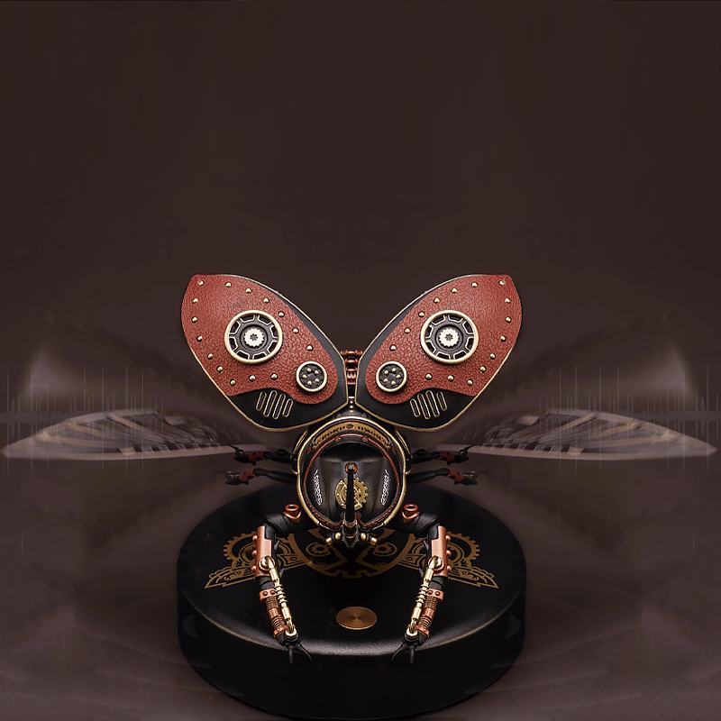 Realistic Mechanical Rhinoceros Beetle – Articulated Metal Insect Model | Unique Gift for Collectors & Sci-Fi Fans