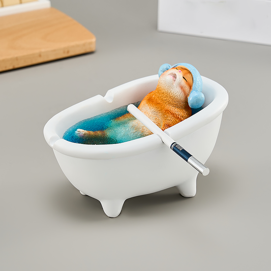 Eco-Friendly Resin Cat Ashtray – Detachable & Easy-to-Clean Design | Cute Gift for Smokers & Cat Lovers
