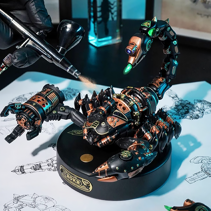 Realistic Mechanical Scorpion – Articulated Metal Insect Model | Unique Gift for Sci-Fi & Art Lovers