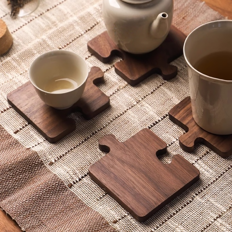 DIY Puzzle Coaster Set – Fun Craft Kit for Home or Gift Customizable pattern