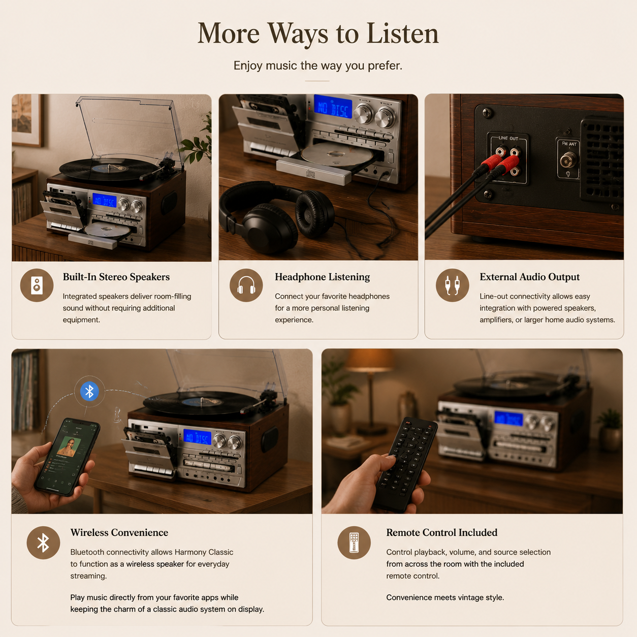 More Ways to Listen