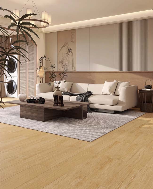 The Warmth of Wood, the Strength of Tile: ceramic tile that looks like wood
