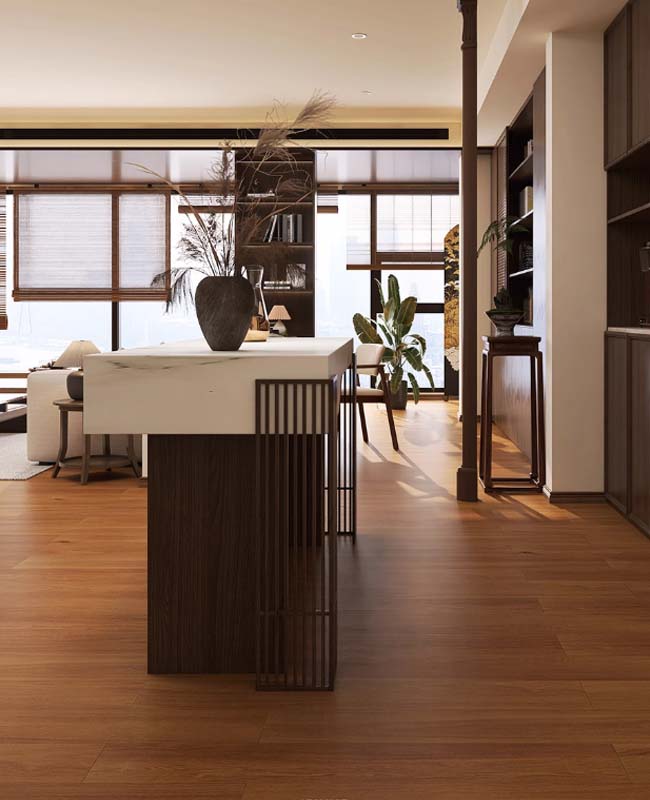 The Warmth of Wood, the Strength of Tile: ceramic tile that looks like wood