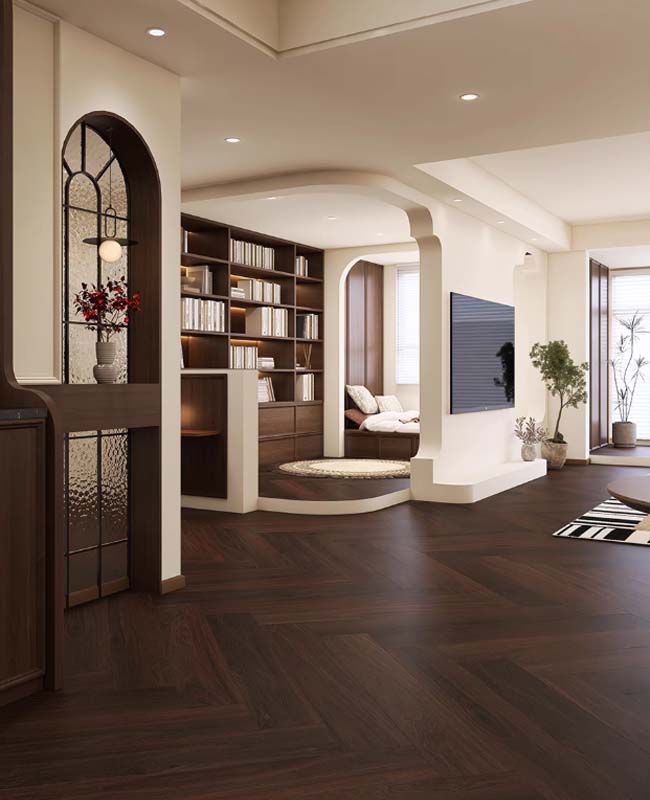 The Warmth of Wood, the Strength of Tile: ceramic tile that looks like wood