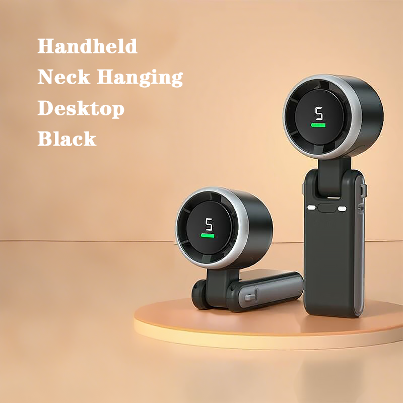 PHENSEN 4-in-1 Portable Handheld Fan – 100-Speed Adjustable, 5000mAh Rechargeable Battery, Foldable with Clip, 160° Rotating Head – Perfect for Travel, Office & Outdoor Use