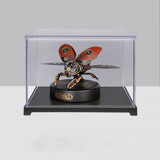Realistic Mechanical Rhinoceros Beetle – Articulated Metal Insect Model | Unique Gift for Collectors & Sci-Fi Fans